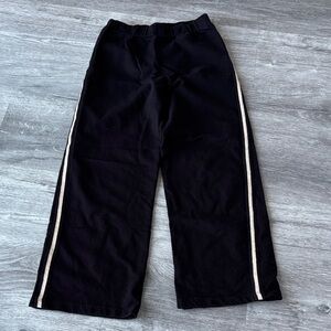 Mayoral Black Pants with Gold and Black Stripes